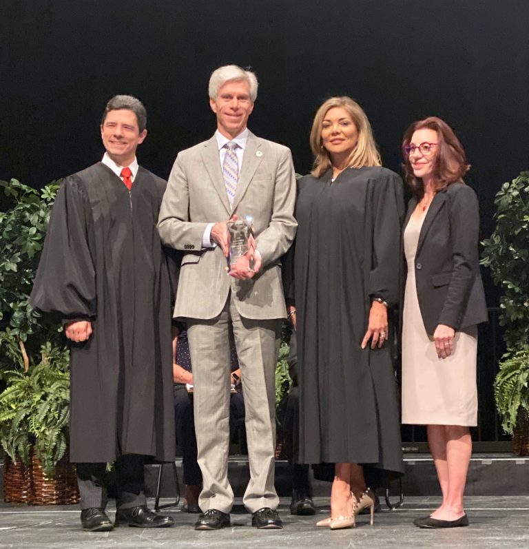 The Texas Access to Justice Commission (ATJ) recently honored South Texas College of Law Houston (STCL Houston) with its annual ATJ Law School Commitment to Service Award.