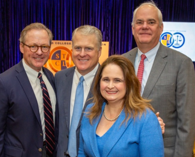 Dave Oelman, Michael Donaldson, Judge Jennifer Walker Elrod, Townes Pressler Jr.